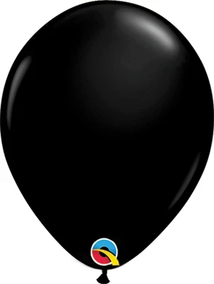 16 Inch Black Latex Balloons 50pk