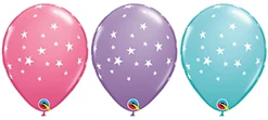 11 Inch Contempo Stars Patel Latex Balloon Assortment 50pk