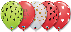 11 Inch Valentine and Love Latex Balloon ProfitPak 100pk
