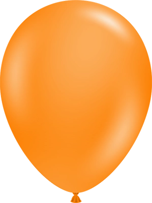 11 Inch Crystal Tangerine Orange Latex Balloon 100pk