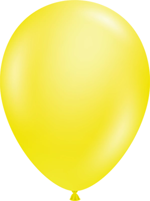 11 Inch Crystal Yellow Latex Balloon 100pk