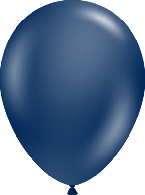 17 Inch Metallic Midnight Blue Latex Balloon 50pk