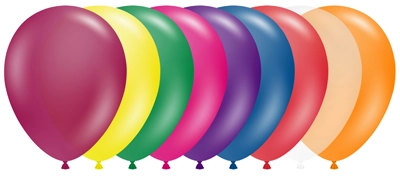 11 Inch Crystal Assortment Latex Balloon 100pk