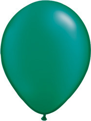 11 Inch Pearl Emerald Green Latex Balloons 100pk