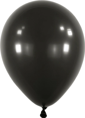 11 Inch Jet Black Latex Balloon 100pk