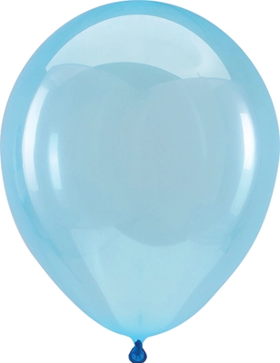 5 Inch Crystal Clearz Blue 100pk