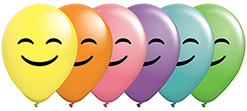 11 Inch Smiles Latex Balloon 100pk