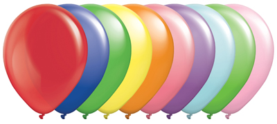 11 Inch Colorful Latex Balloon Assortment 100pk