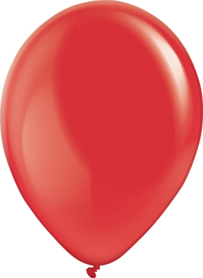 11 Inch Crystal Red Latex Balloon 100pk