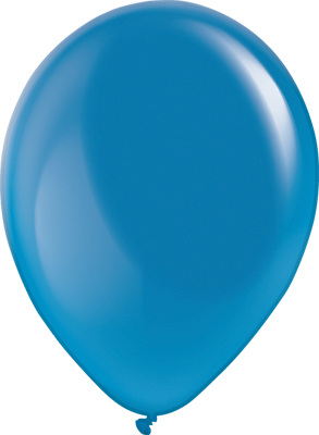 11 Inch Crystal Blue Navy Latex Balloon 100pk