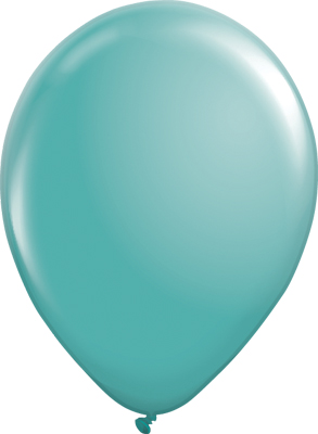 11 Inch Deco Aqua Blue Latex Balloon 100pk