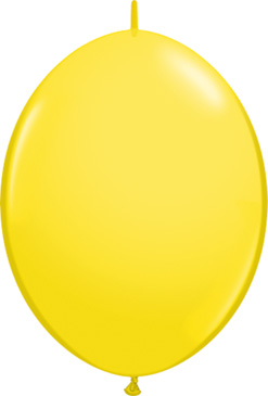 12 Inch Yellow Quick Link Latex Balloons 50pk