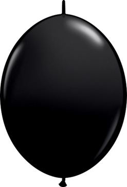 12 Inch Onyx Black Quick Link Latex Balloons 50pk