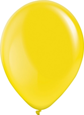 16 Inch Crystal Yellow Latex Balloons 50pk