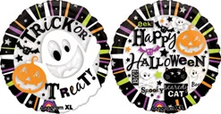 26 Inch Halloween See-Thru Greetings Balloon