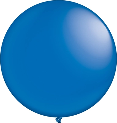 24 Inch Blue Latex Balloons 5pk