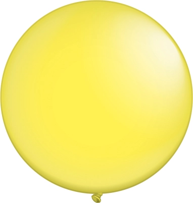 24 Inch Yellow Latex Balloons 5pk