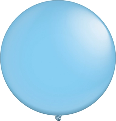 24 Inch Sky Blue Latex Balloons 5pk