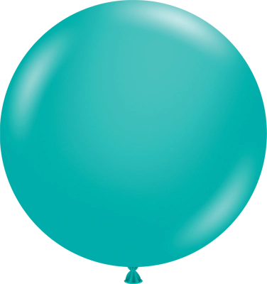 24 Inch Teal Latex Balloon 3pk