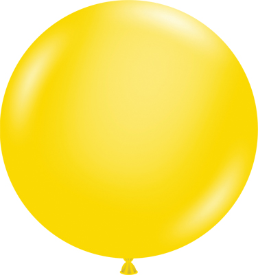 36 Inch Yellow Latex Balloon 2pk