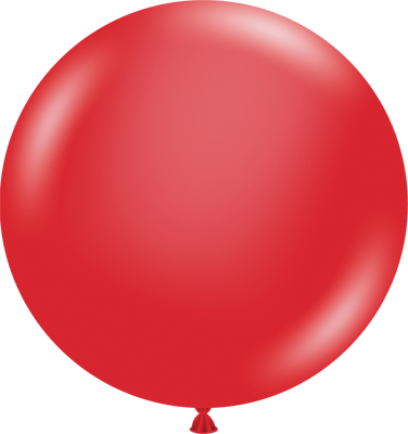 24 Inch Crystal Red Latex Balloon 3pk