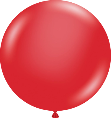 24 Inch Crystal Red Latex Balloon 3pk