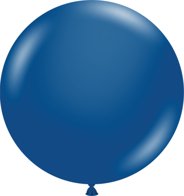24 Inch Crystal Sapphire Blue Latex Balloon 3pk