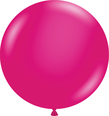 24 Inch Crystal Magenta Latex Balloon 3pk