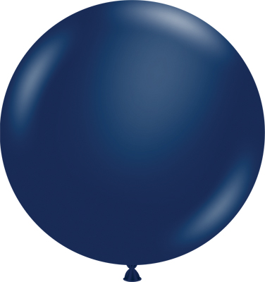 24 Inch Metallic Midnight Blue Latex Balloon 3pk