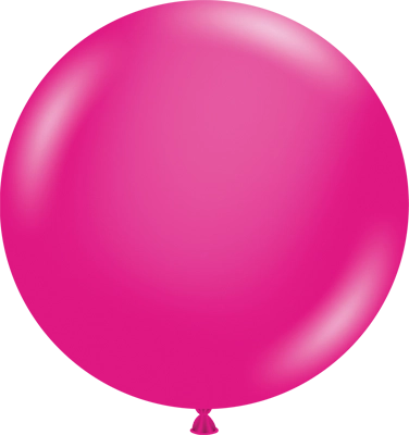 24 Inch Hot Pink Latex Balloon 3pk