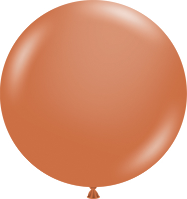 24 Inch Burnt Orange Latex Balloon 3pk