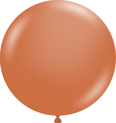 24 Inch Burnt Orange Latex Balloon 3pk