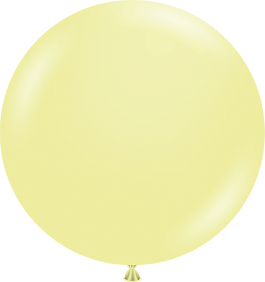 24 Inch Lemonade Yellow Latex Balloon 3pk
