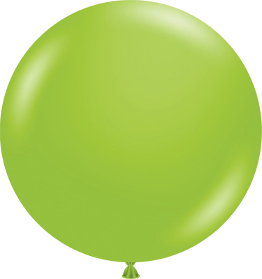 24 Inch Lime Green Latex Balloon 3pk