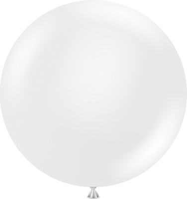 24 Inch Crystal Clear Latex Balloon 3pk