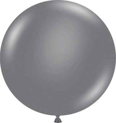 36 Inch Gray Smoke Latex Balloon 2pk