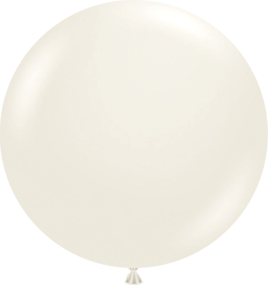 24 Inch Pearl Ivory Lace Latex Balloon 3pk