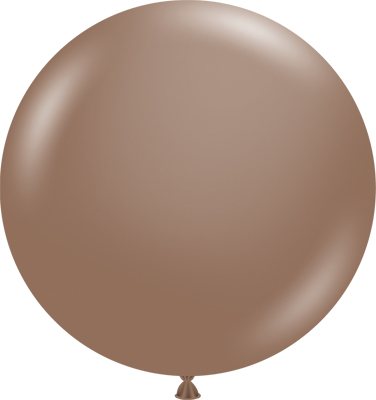 24 Inch Cocoa Latex Balloon 3pk