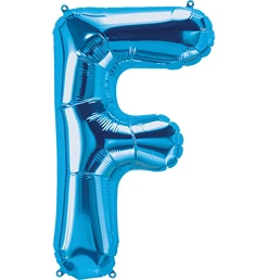 34 Inch Letter F Blue