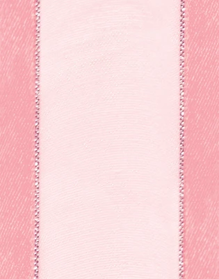 25 yd #9 Satin Edge Pink Fabric Ribbon