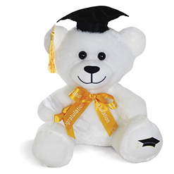 7 In Graduation Bear with Black Hat