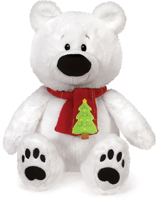 13 Inch Christmas Bear with Scarf Plush