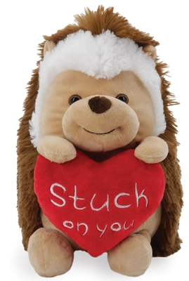 10 Inch Plush Hedgehog with Heart