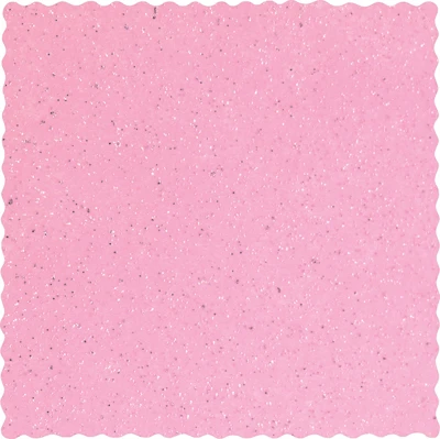 19 Inch x 19 Inch Pink Glitter Mesh Square 50pk