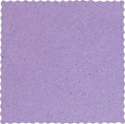 19 Inch x 19 Inch Purple Glitter Mesh Square 50pk