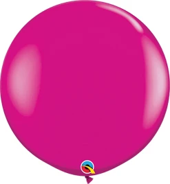 3 Foot Hot Pink Latex Balloon 2 pk