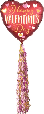 32 x 84 Inch Valentine Pom-Pom Airwalker Balloon