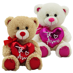 10 Inch Plush Te Amo Mr. Teddy Bears 2pk