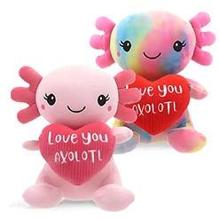 8 Inch Love You Plush Axolotl 2pk