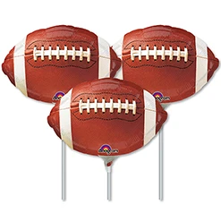 11 Inch Football Pre-Inflated Mini Stick Balloons ProfitPak 30pk